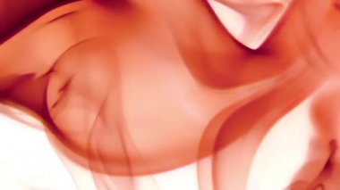 Turuncu duman beyaz fonunda çerçeve arasında akan