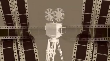 Old school video kamera hareketli arka plan