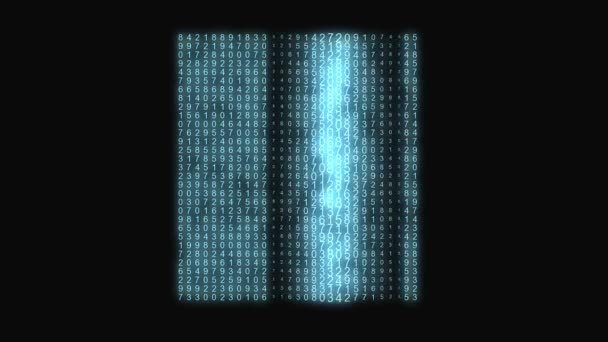 Matrice des nombres abstraits Bleu 