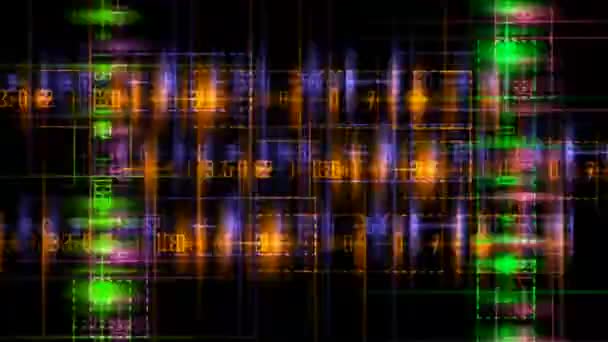Tło ruch streszczenie numerów — Wideo stockowe