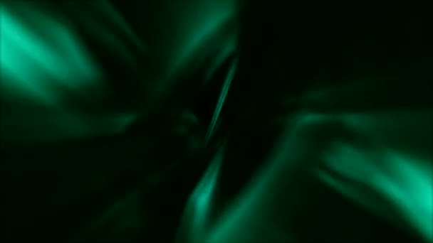 绿色光穿过黑色 — 图库视频影像