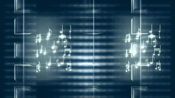 Notes de musique et cubes — Video