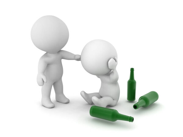 3D характер предлагает комфорт и поддержку для человека, борющегося с W
