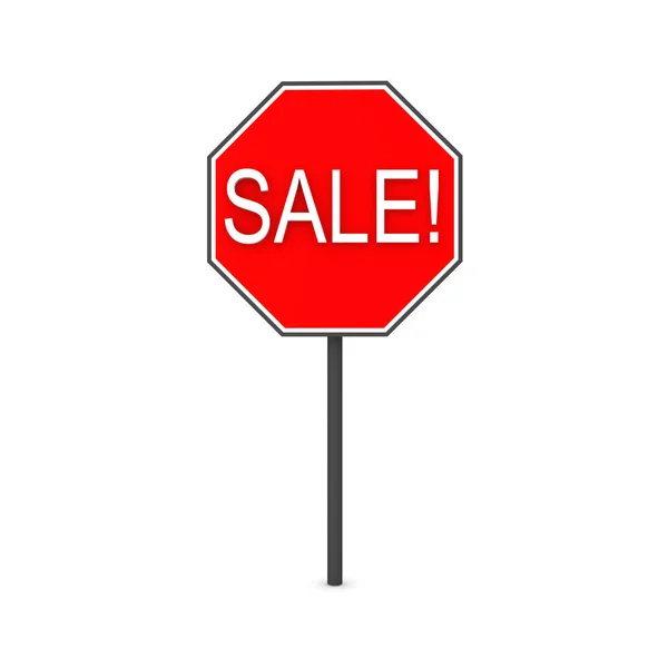 3D illustration of a red sign saying SALE — Stock Photo, Image