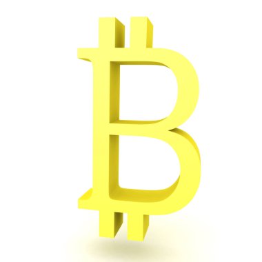 3D bitcoin simgesinin resmi