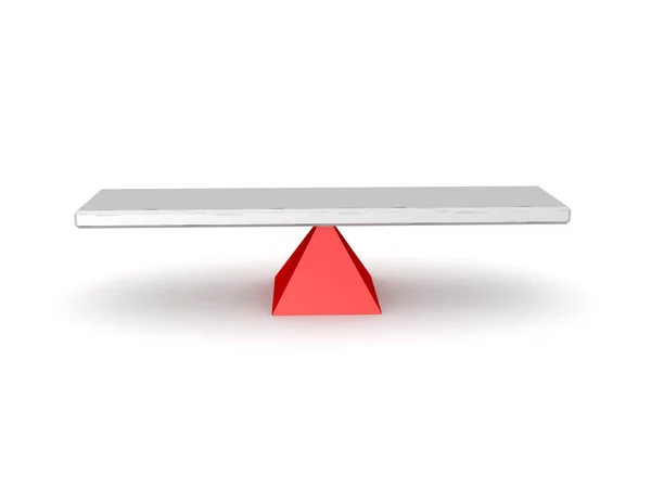3D illustration of a seesaw — Stock Photo, Image