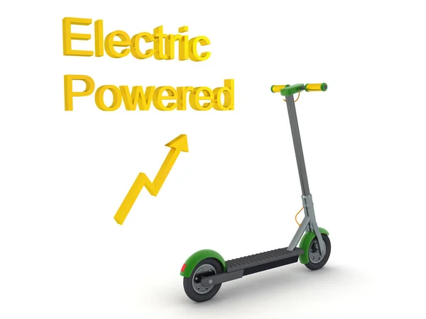 Representación 3D de un scooter eléctrico — Foto de Stock