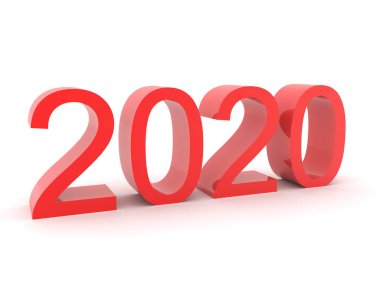 2020 kırmızı metnin 3d Hazırlanması