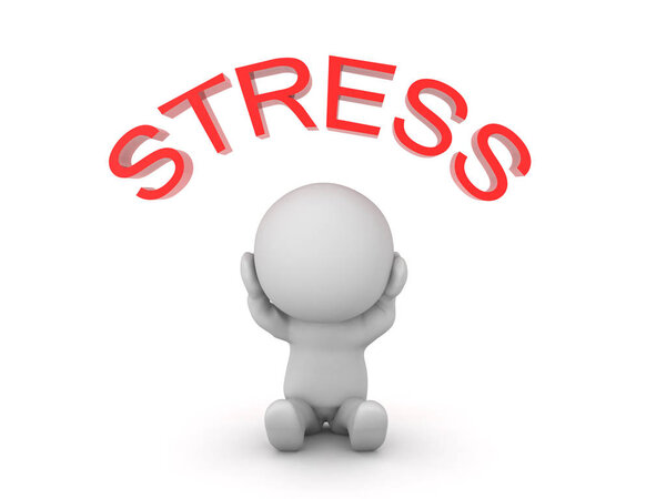 3D Character is stressed