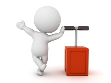 3D Patlatma pompasına dayanan karakter