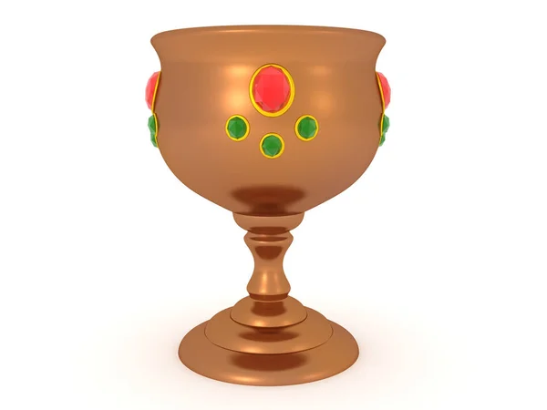 Representación 3D de copa de bronce — Foto de Stock