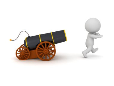 Toptan çalışan 3d Karakteri