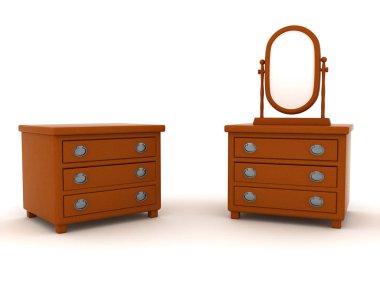 Üç boyutlu şifonyer dolabı tasarımı