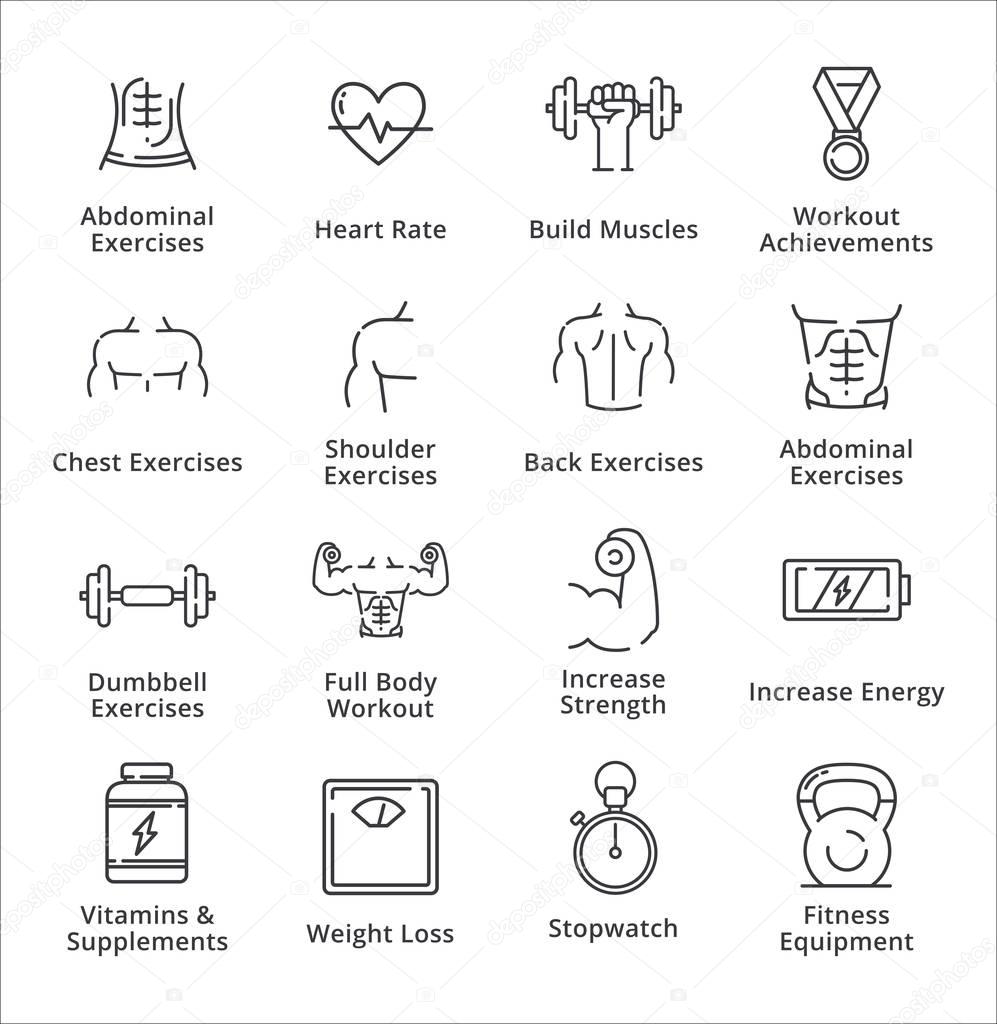 workout stock icons workout stock icons