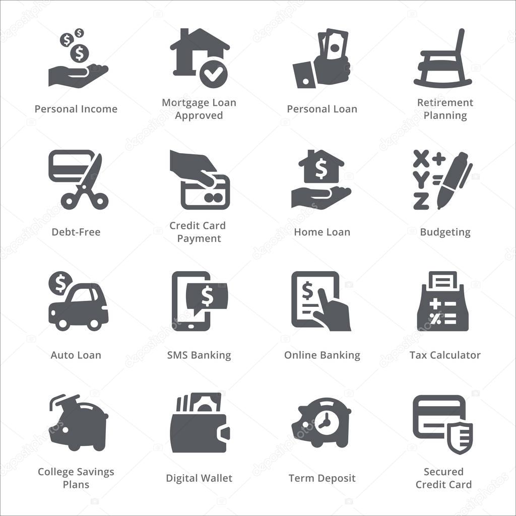 Personal & Business Finance Icons Set 2 - Sympa Series