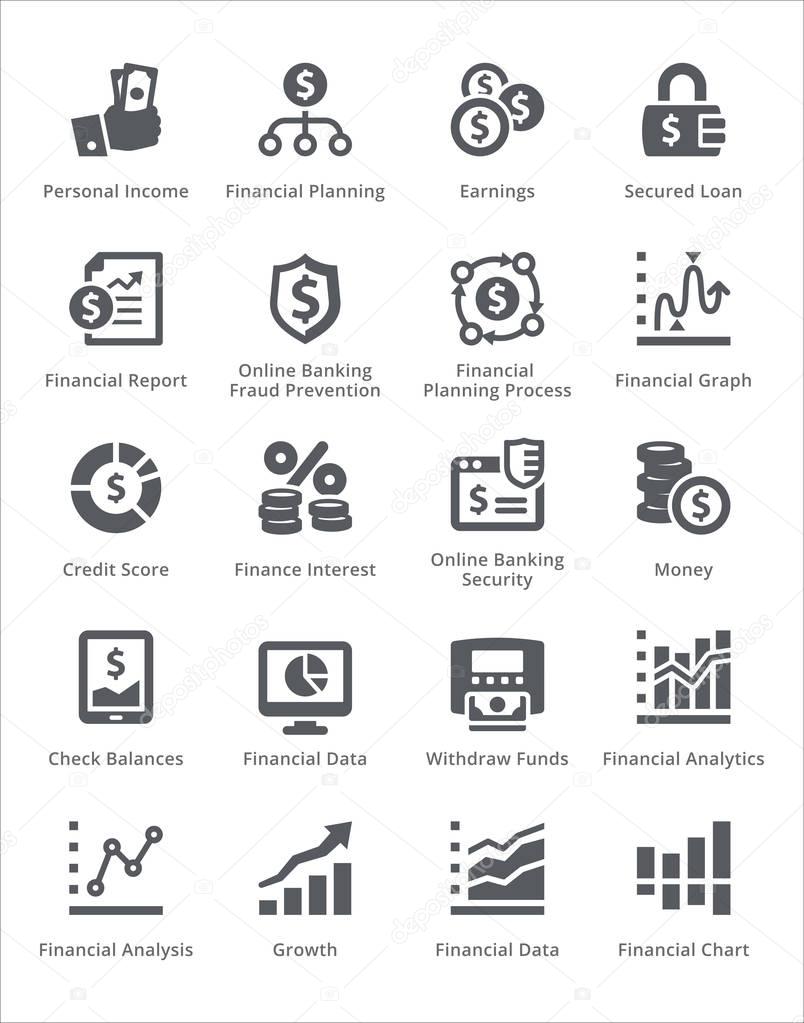 Personal & Business Finance Icons Set 5 - Sympa Series