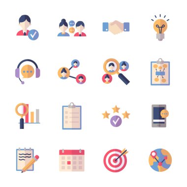 2 - düz serisi Sosyal Medya Icons Set