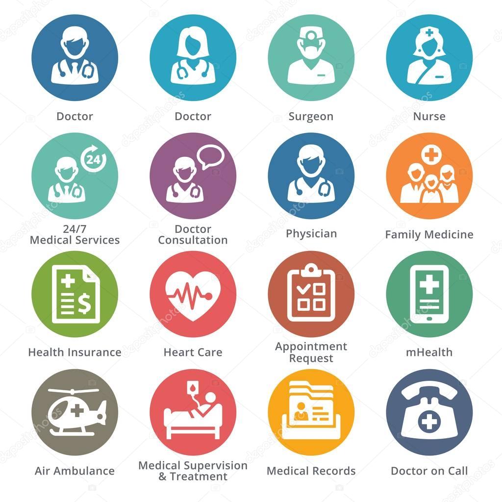 Medical Services Icons Set 1 - Dot Series