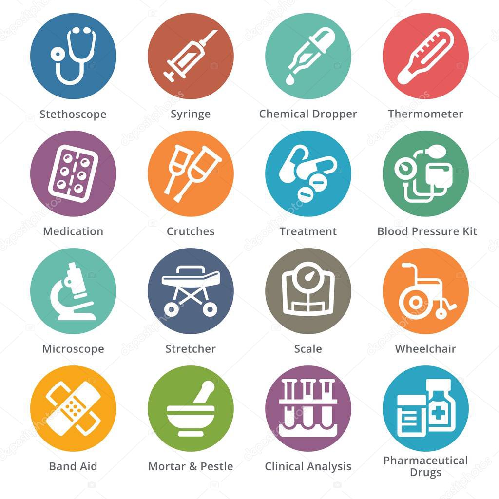 Medical Equipment & Supplies Set 1 - Dot Series