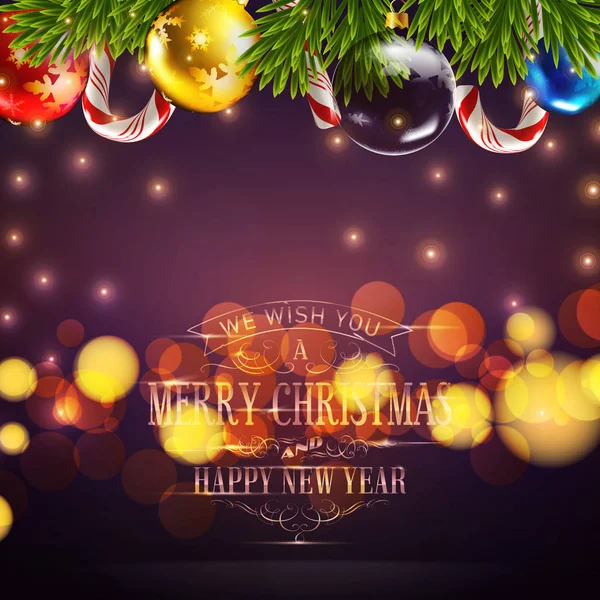 Fond vectoriel de Noël pour l'hiver Nouveau 2017 Année vacances ce — Image vectorielle