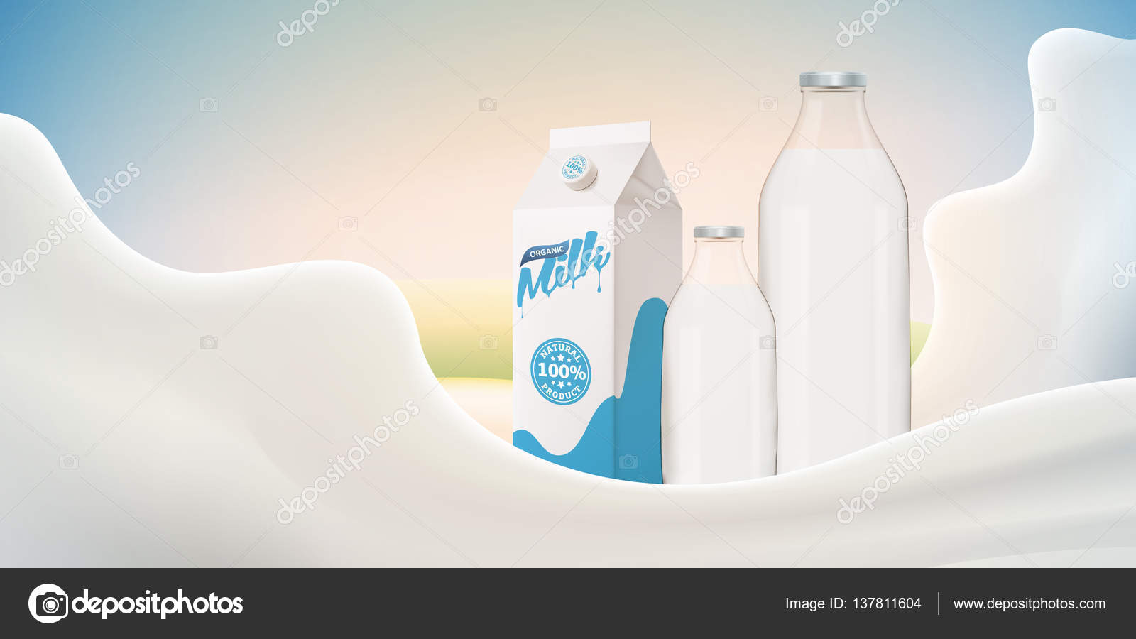 Vector Milk Bright Background Stock Vector C Tumoxasan