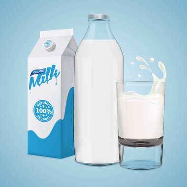 Vektör süt parlak arka plan