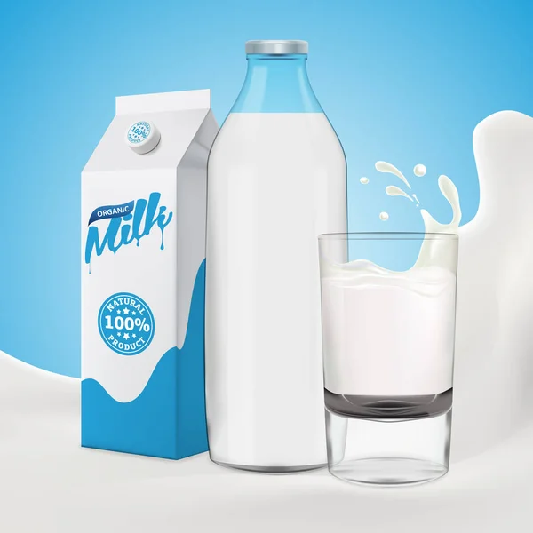 Vector leche brillante fondo — Vector de stock