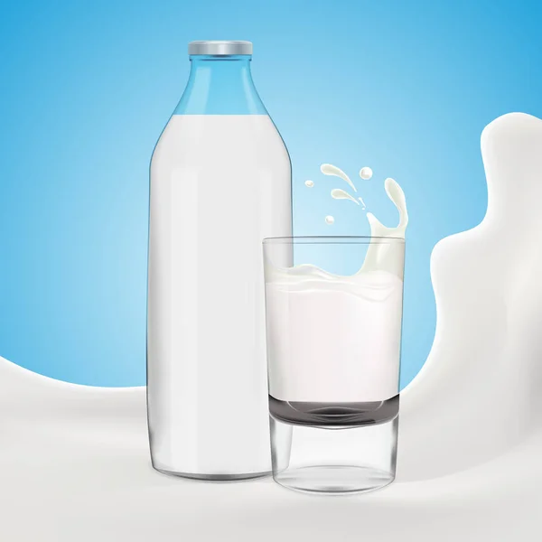 Vecteur lait fond lumineux — Image vectorielle