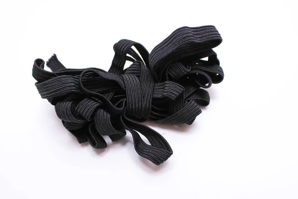 Black Elastic Textiles — Stock Photo, Image