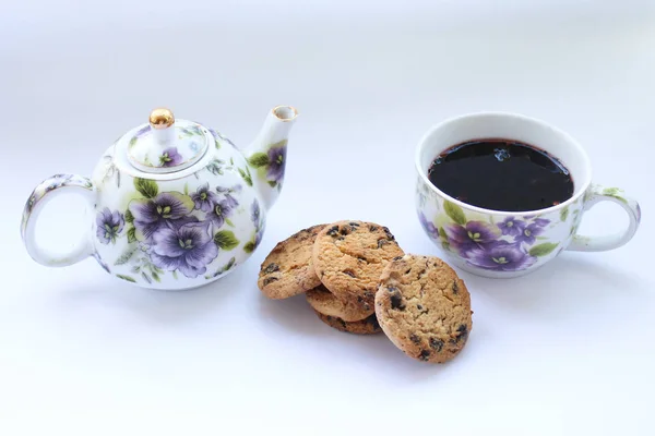 茶巧克力饼干 — 图库照片