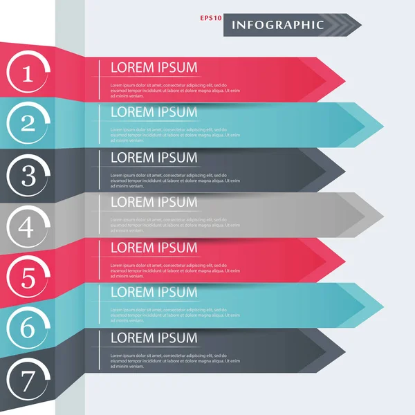 Vector pijlen voor infographic — Stockvector