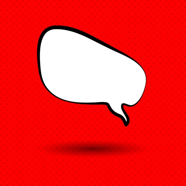 Burbuja del habla con fondo rojo — Archivo Imágenes Vectoriales