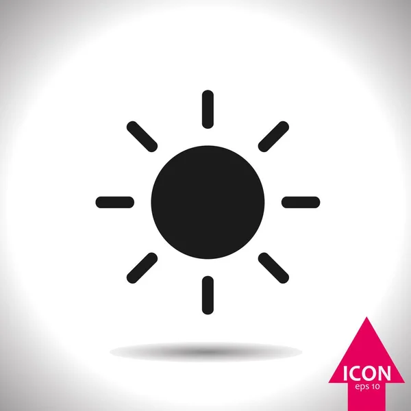 Vektor ikona sun. Izolované na bílém — Stockový vektor