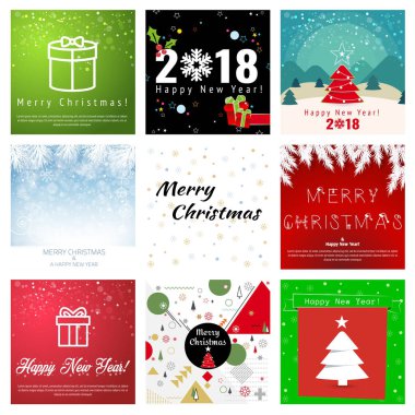 Noel tebrik kartı ayarla