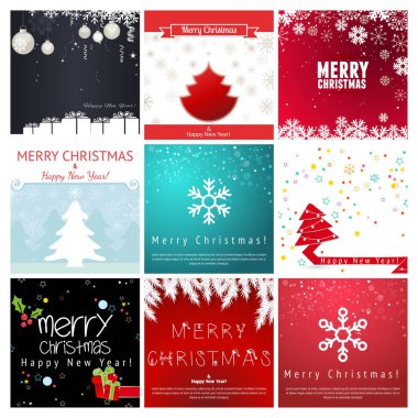 Noel tebrik kartı ayarla