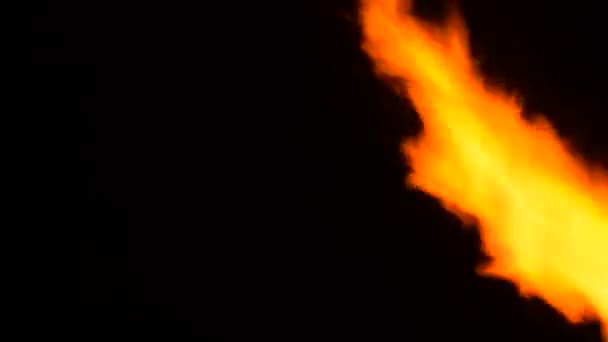 猛烈的火从右边2 60Fps — 图库视频影像