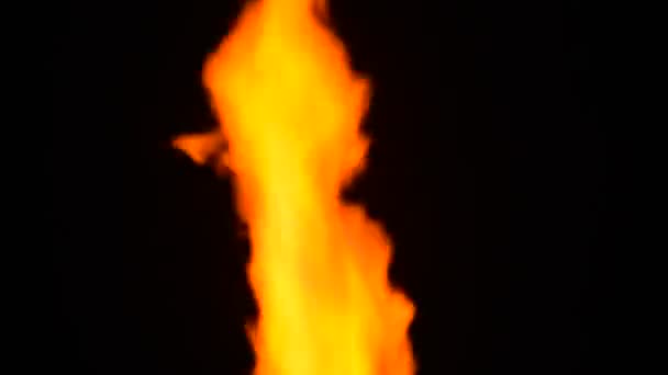 从屏幕中间猛烈的火焰 60Fps — 图库视频影像
