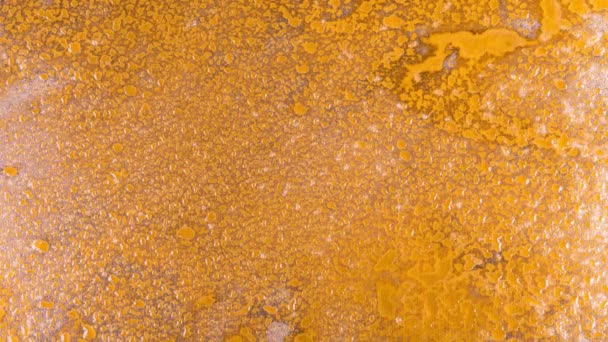 Rusty Povrch Ocelová Deska Rusting Hnijící Oxidující Rez Vzor Pozadí02 — Stock video