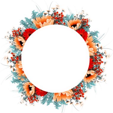 Papatya ve ayçiçeği ile etkileyici bir geçmiş