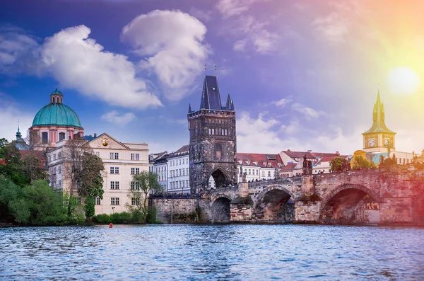 Prag Çek Cumhuriyeti 'nin başkentidir. — Stok fotoğraf