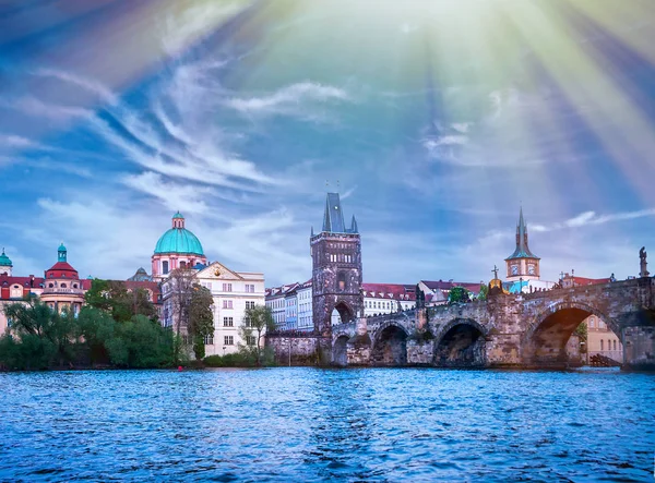 Prag Çek Cumhuriyeti 'nin başkentidir. — Stok fotoğraf