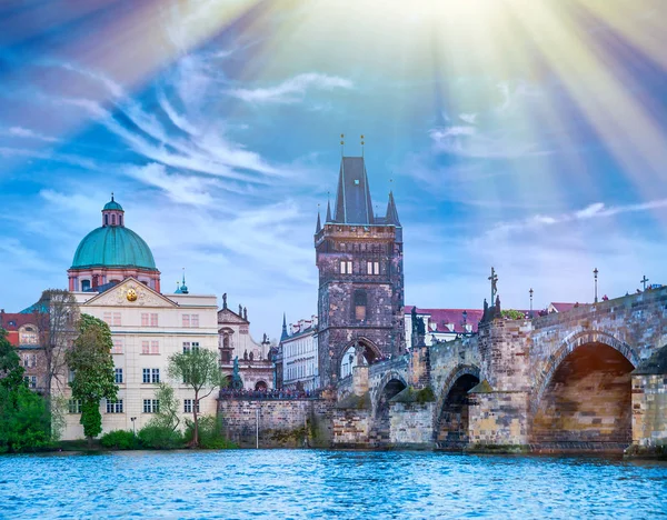 Prag Çek Cumhuriyeti 'nin başkentidir. — Stok fotoğraf