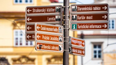 Yol işaretleri Prag