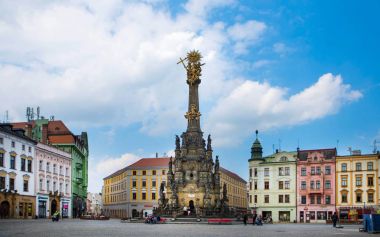 Olomouc eski şehir manzaraları