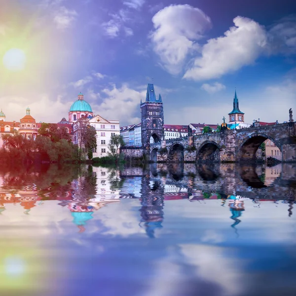 Прага Столиця Чехії Європейської Держави Історичні Пам Ятки — стокове фото