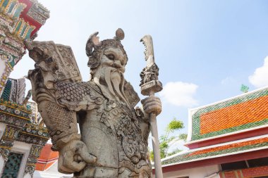 Wat Pho savaşçı heykeli