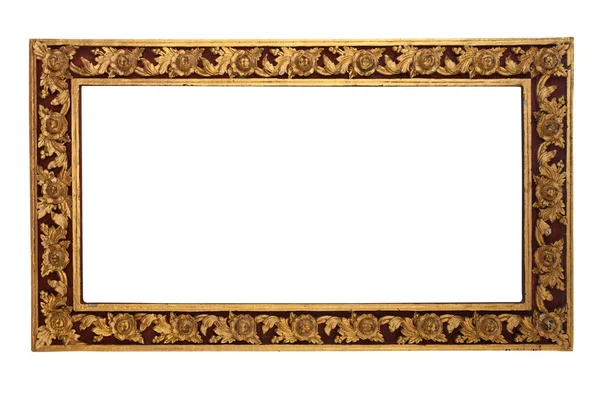 Gold wooden frame — Stock Photo, Image