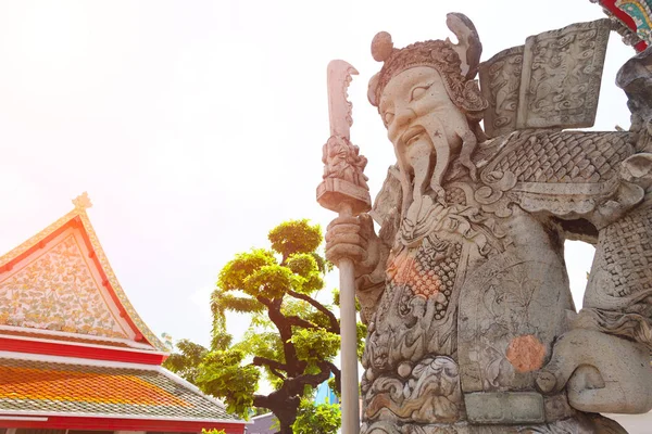 Warrior Statue In The Wat Pho