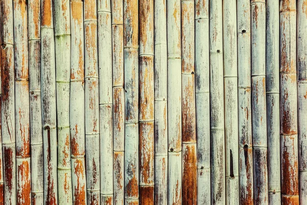 Oude bamboe hek achtergrond — Stockfoto