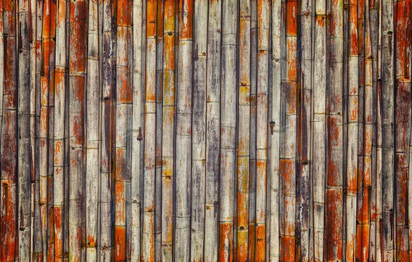 Старий бамбуковий фон паркану — стокове фото